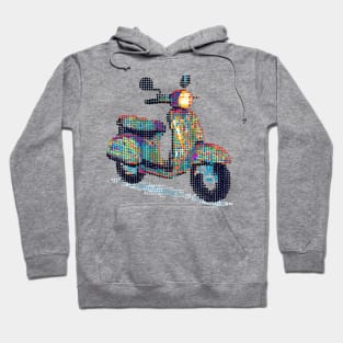 Dotted Scooter - Colored dots Hoodie